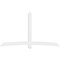 Ekena Millwork Bellingham Architectural Grade PVC Gable Bracket, 108"W x 63"H x 2"D x 6"F, 14/12 Pitch GBP108X63X0206BEL00 - alternate 5
